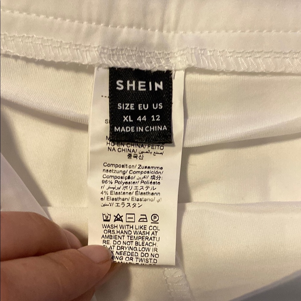 SHEIN Elegant White Skirt - Picture 2 of 10